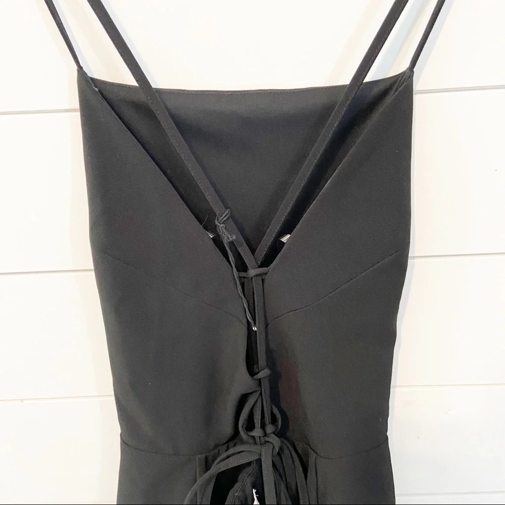 Leith | Black Strappy Little Black Cocktail Dress